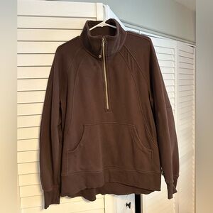 Lululemon Scuba Oversized Funnel-Neck Half Zip